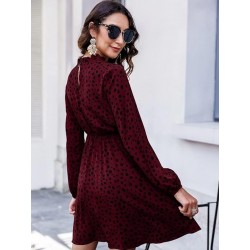 Women's Rayon Full Sleeve A-Line Knee-Length Western Dresses for Women or Girls