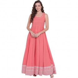 Women's Cotton Layered & Tiered Kurta