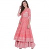 Women's Cotton Layered & Tiered Kurta