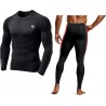 Men's Sports Running Set Compression Shirt + Pants Skin-Tight