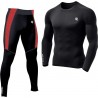 Men's Sports Running Set Compression Shirt + Pants Skin-Tight